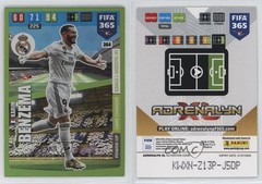 2019-20 Panini Adrenalyn XL Fifa 365 Game Changer Karim Benzema #364 0jf5