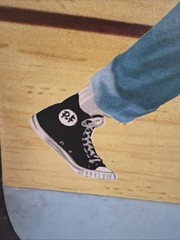 Ted Williams B.F. Goodrich “P.F. Flyers canvas Shoes advertising display 1950s.