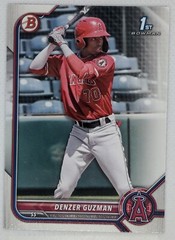 x190LOT 2022 1st Bowman (190Count) DENZER GUZMAN BASE PAPER CARD #138 ANGELS