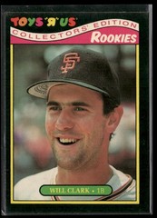 1987 Topps Toys “R” Us Rookies #7 Will Clark
