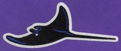 TAMPA BAY DEVIL RAYS EMBROIDERED MLB PATCH