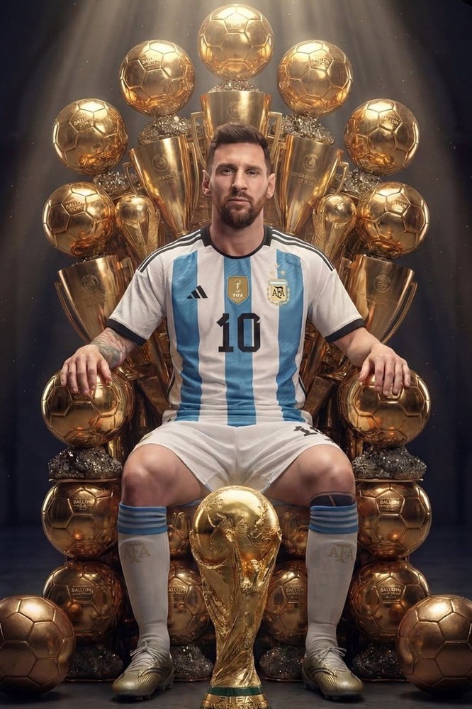 4×6 Photo Lionel MESSI FIFA Soccer World Cup Champion