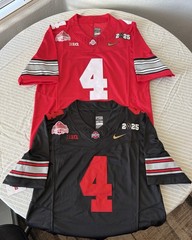 Jeremiah Smith Ohio State Buckeyes National Championship Jersey W/GOLD SWOOSH!
