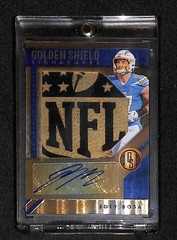 2020 Gold Standard Golden Shield Signatures Joey Bosa 1/1 NFL Shield Player Used