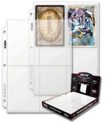 50 pack BCW 4 Pocket Photo Postcard Album Pages 3.5″ x 5.25″ Acid Free Archival