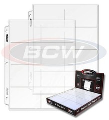 BCW Pro 8 Pocket Horizontal Trading Card Album Pages Binder Sheets Case of 1000