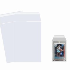 200PCS Resealable Team Bags for One Touch Card Holders 35PT-130PT, Fit Sleeves f