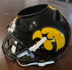 Iowa Hawkeyes Football Mini Helmet Desk Organizer & Business Card Holder