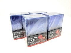 Ultra Pro Toploaders 4 Packs of 25 Holds Cards Up to 55pt Thick 100 Total