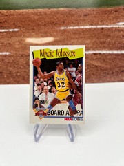 1991-92 NBA Hoops Magic Johnson #316 Milestones Los Angeles Lakers