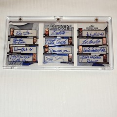 2025 LEAF HISTORY BOOK HOGAN FLAIR GOLDBERG 12 AUTOGRAPH DOMINANT DOZEN BLUE /5
