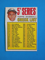 1967 Topps #361 5th Series Checklist 371-457 Roberto Clemente VG (read)