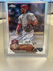 2023 Topps Chrome – Rookie Autographs Ivan Herrera #RA-IH Refractor /499 (AU,RC)