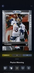 *DIGITAL* 2015 Topps Huddle PEYTON MANNING Legendary Boost 25cc 4.2x NFL Collect