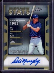 DALE MURPHY 2025 Leaf In The Game Used Video Game Stats Autograph Auto #7/35