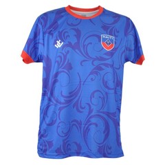 Urban Haiti Country Short Sleeve Round Neck Sublimation Soccer Jersey