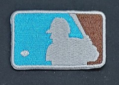 Batterman Logo World Series MLB Baseball Fully Embroidered Iron On Patch