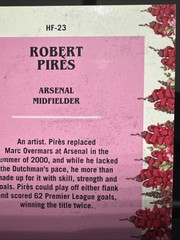 2026 Topps Chrome EPL Robert Pires Arsenal /10 HF-23 Snapdragon Refractor SSP!!!
