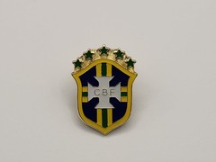 Brazil Soccer Team Logo Hard Enamel Brooch Pin, Hat Pin, Backpack Pin