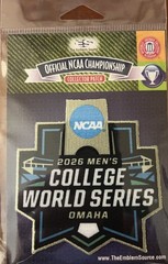 2026 NCAA MENS COLLEGE BASEBALL WORLD SERIES JERSEY PATCH CWS GEORGIA SHIPS NOW!