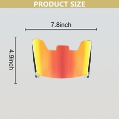 Clear Football Helmet Visor Scratch Resistant, UV Block, AntiFog, Clips