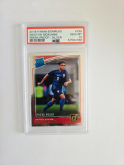 2018 Panini Donruss #199 Weston Mckennie Silver Press Proof Rated Rookie PSA 10