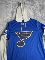 St. Louis Blues Shirt Hoodie Men’s L NHL Hockey Ameren 24 Success Brands Jersey