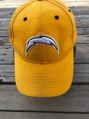 San Diego Chargers Hat Cap Reebok On Field NFL Strapback Bolt Yellow