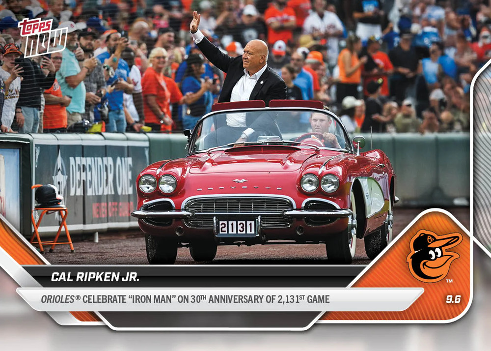 2025 Topps Now 664 Cal Ripken Jr. Baltimore Orioles 30th Anniversary of Streak