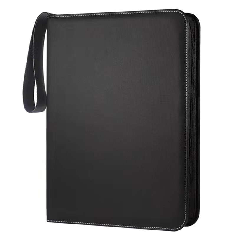 4 Pocket 50 Pages 400 Card Slots Card Binder, Premium Zip Trading Card Folder