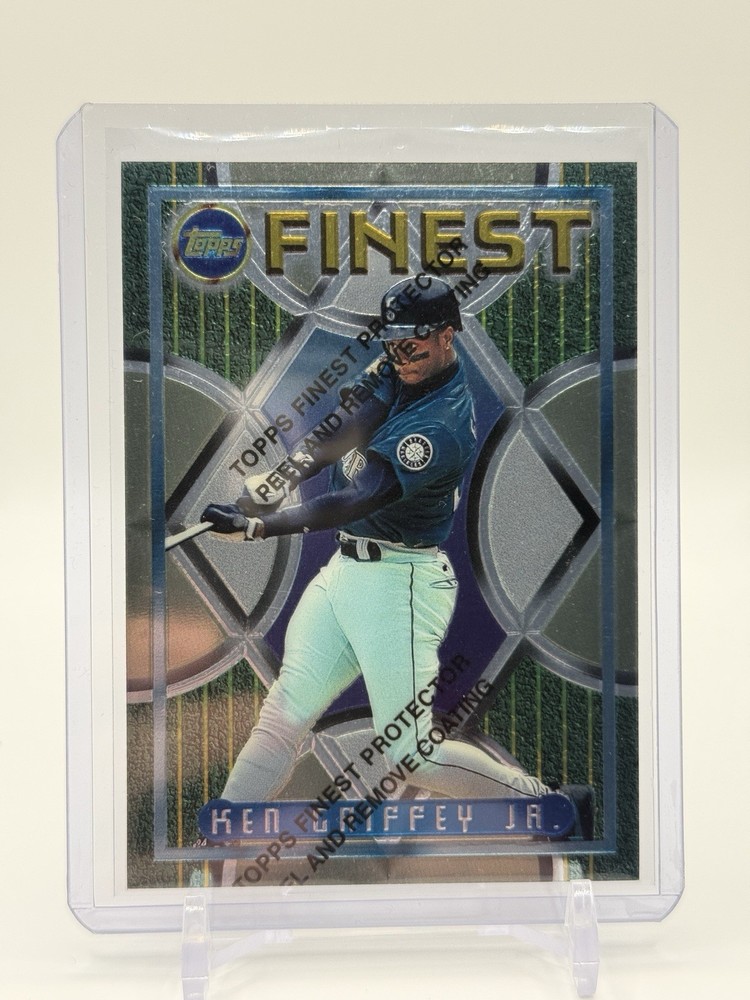 1995 Topps Finest Ken Griffey Jr Finest Foil #118 W/Peel Mariners HOF N/M Sharp!