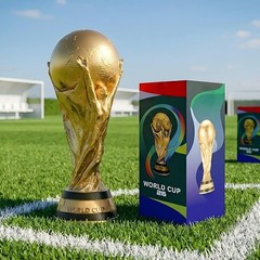 Full Size World Cup Trophy Replica 14.6” Gold Soccer