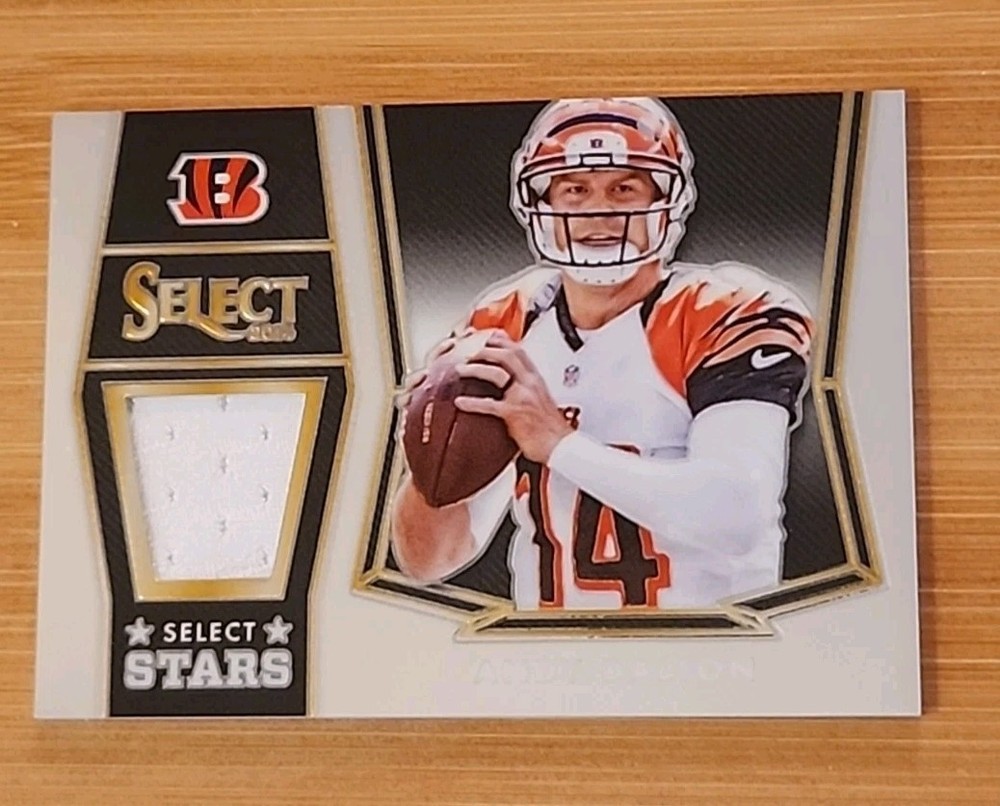 🌟180/199🌟 ANDY DALTON 2014 SELECT Select Stars Jerseys SSAD. Card 108pt Thick