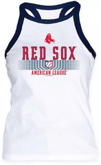 BOSTON RED SOX MLB WOMEN’S SOFT AS A GRAPE RIBBED TANK TOP SMALL