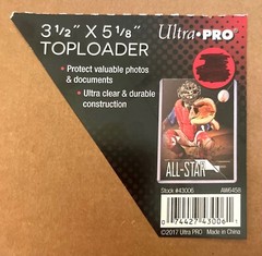 Ultra Pro 3-1/2″ X 5-1/8″ Toploader with off-brand Team Bag **X1 In Each Order**