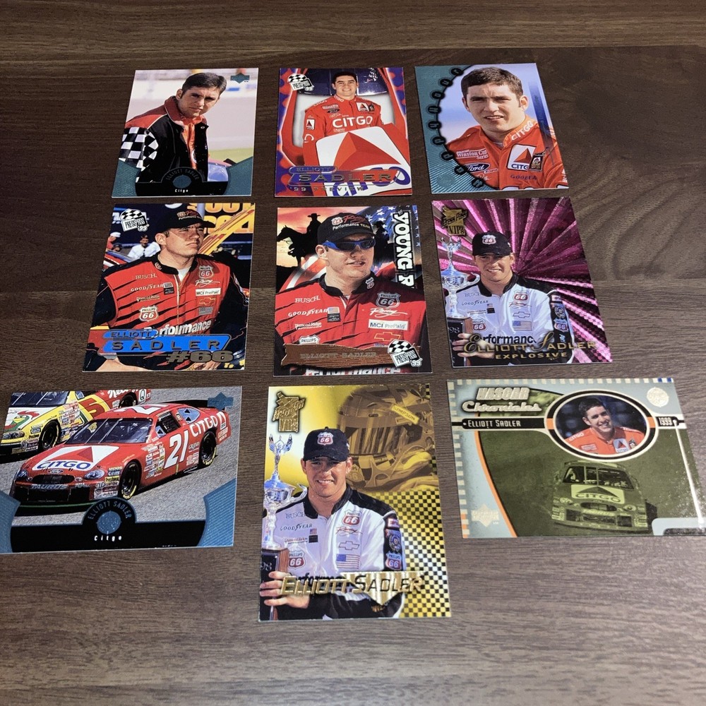 Elliott Sadler NASCAR 9 Card Lot