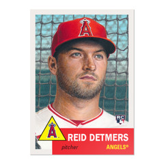 REID DETMERS RC – 2022 MLB Topps LIVING Set #521 – LOS ANGELES ANGELS