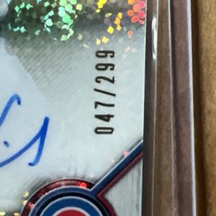 JORDAN WICKS 2022 BOWMAN CHROME 1ST AUTOGRAPH SPECKLE AUTO /299 Chicago Cubs