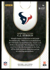 2023 Panini Select Neon Icons Rookie C.J. Stroud #NI-CST BB2