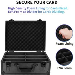 Graded Card Case Storage Box for 600+ 35PT 3″x4″ Toploaders Trading Sports Card