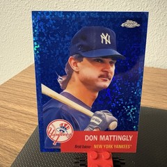 2022 Topps Chrome Platinum Don Mattingly #6 Blue Mini-Diamond Refractor /199