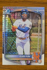 2025 Bowman Chrome – Prospects Elian Pena #BCP-155 Mojo Refractor (RC)