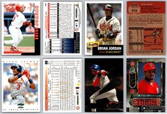 Brian Jordan 4 Card Lot – Atlanta Braves / St. Louis Cardinals