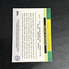 2024 Topps Chrome Tennis Novak Djokovic