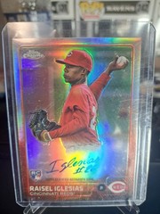 2015 Topps Chrome Raisel Iglesias Refractor Rookie Auto /499 #AR-RI