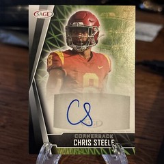 Chris Steele 2022 SAGE HIT RC Autograph Rookie Auto #A-CS3 USC Trojans