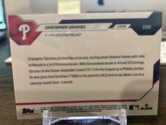 2026 Topps Now Cristopher Sanchez #258 Phillies Baseball Card MINT