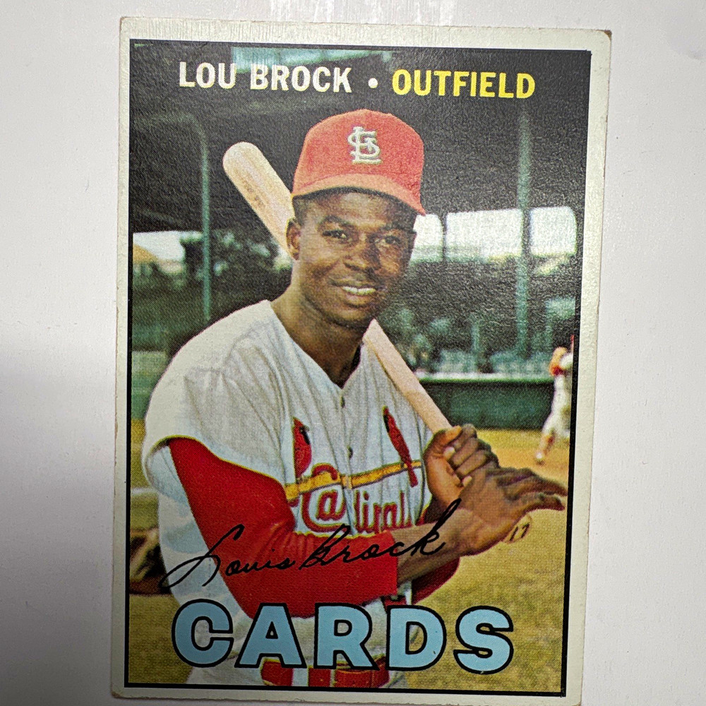 Topps 1967 Topps Lou Brock #285 Base Set St. Louis Cardinals Card