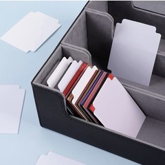 Tioplior Trading Card Dividers 60PCS Waterproof, No Burr, Hard To Deform. White
