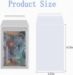 200 PCS Resealable Team Bags for Toploader Holders 35-130PT, Fit Sleeves
